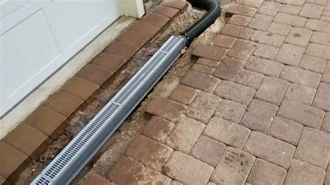 chanel poop installation|diy water channel drain.